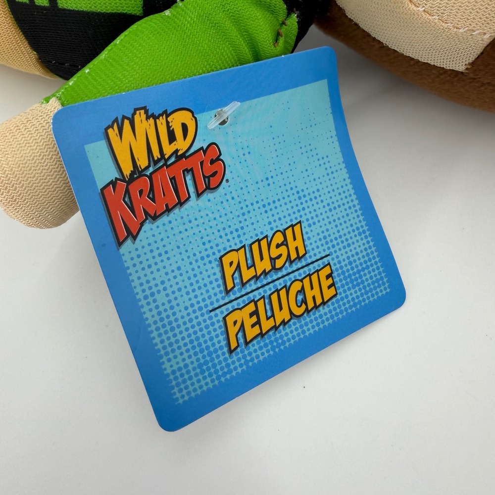 Wild Kratts Plush Toy Kids 8 inch Green Blue NEW Chris Martin Stuffed Animal Set - Picture 3 of 4